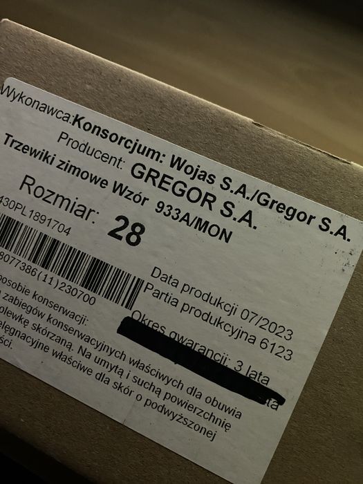 Trzewiki zimowe 933A/MON