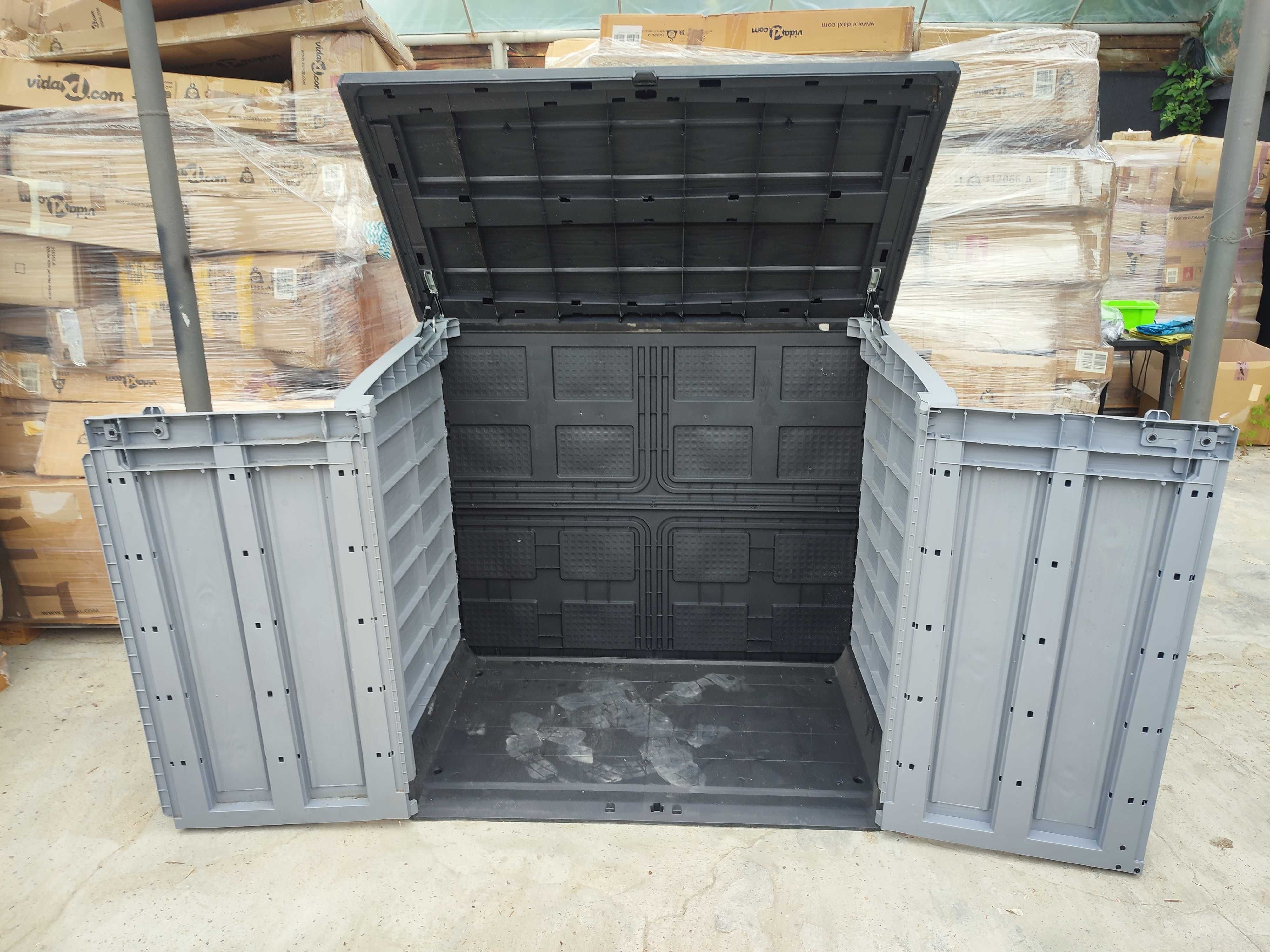 Skrzynia ogrodowa KETER STORE Pojemnik Ogrodowy 1200 L szary 145x82cm