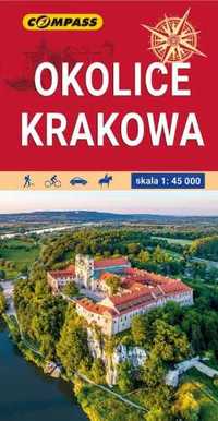 Mapa turystyczna - Okolice Krakowa 1:45 000 - praca zbiorowa
