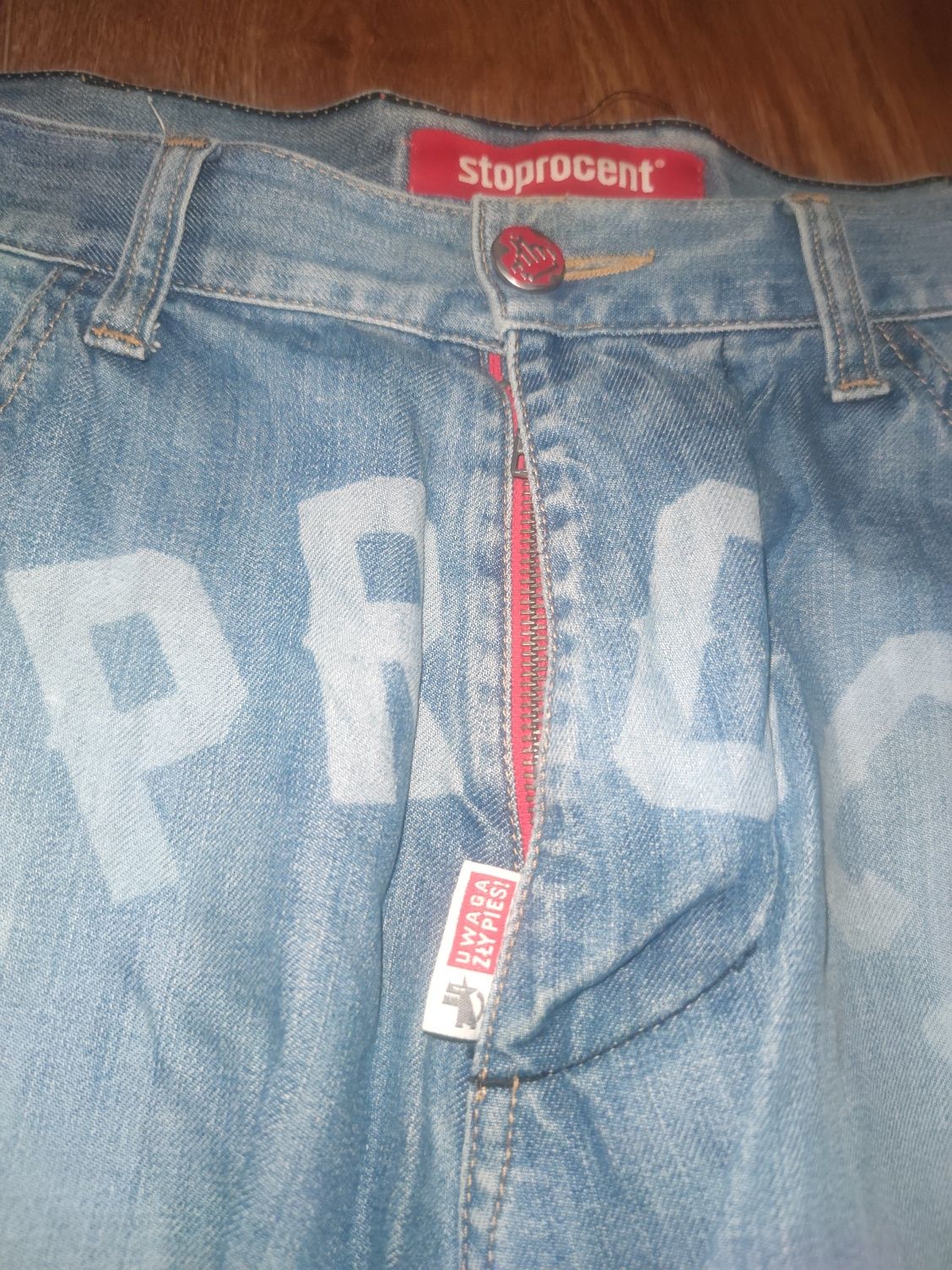 Spodenki krótkie Stoprocent Jeans Shorts Varsity rozm.L używane