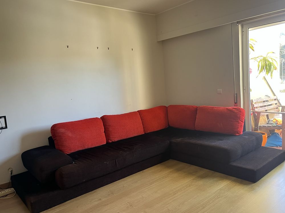 Sofa de canto com chaiae long