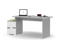 biurko Meblik Flex Grey + Box Uni Grey-kontenerek bdb stan