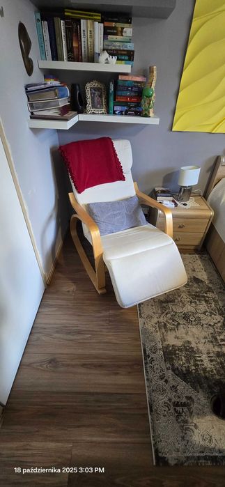 Komplet mebli do sypialni, łóżko plus materac szafki komody