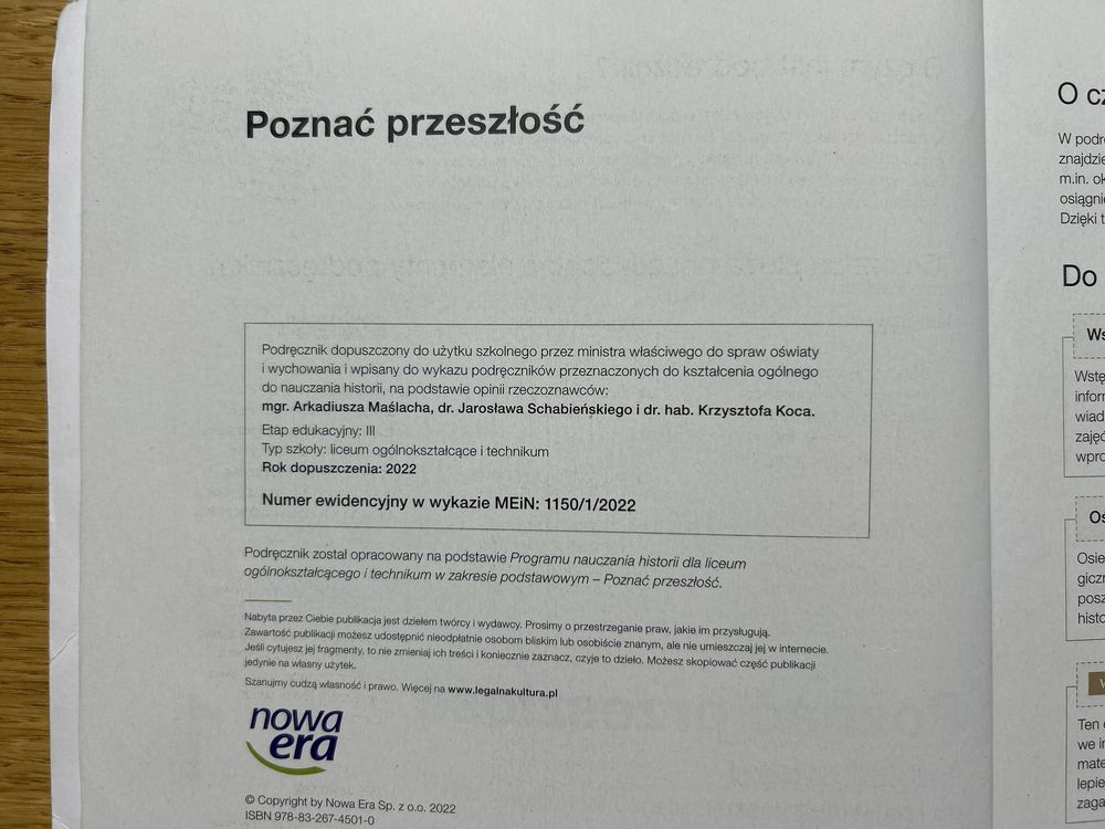 Podręcznik „Poznać przeszłość 1” dla liceów i techników (podstawa)