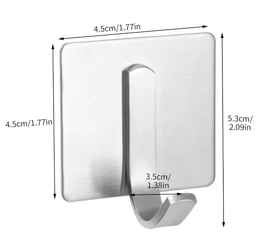 haczyki samoprzylepne 45x45 mm wieszaki na ręcznik