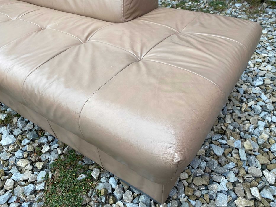 Шкіряний кутовий диван з натуральноі шкіри