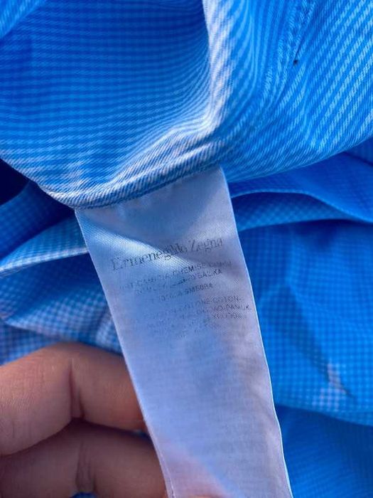 Koszula męska Ermenegildo Zegna Trofeo M/L krata premium fashion style