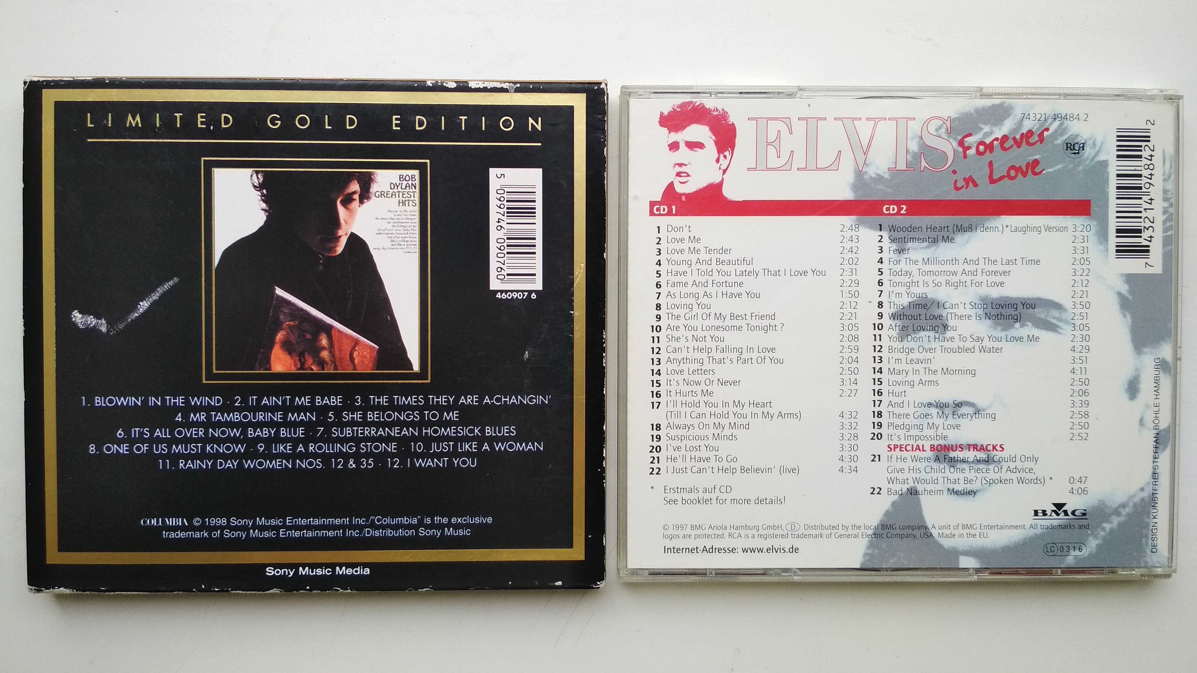 Elvis Presley Forever in Love 2CD Bob Dylan Best of Best Gold limited