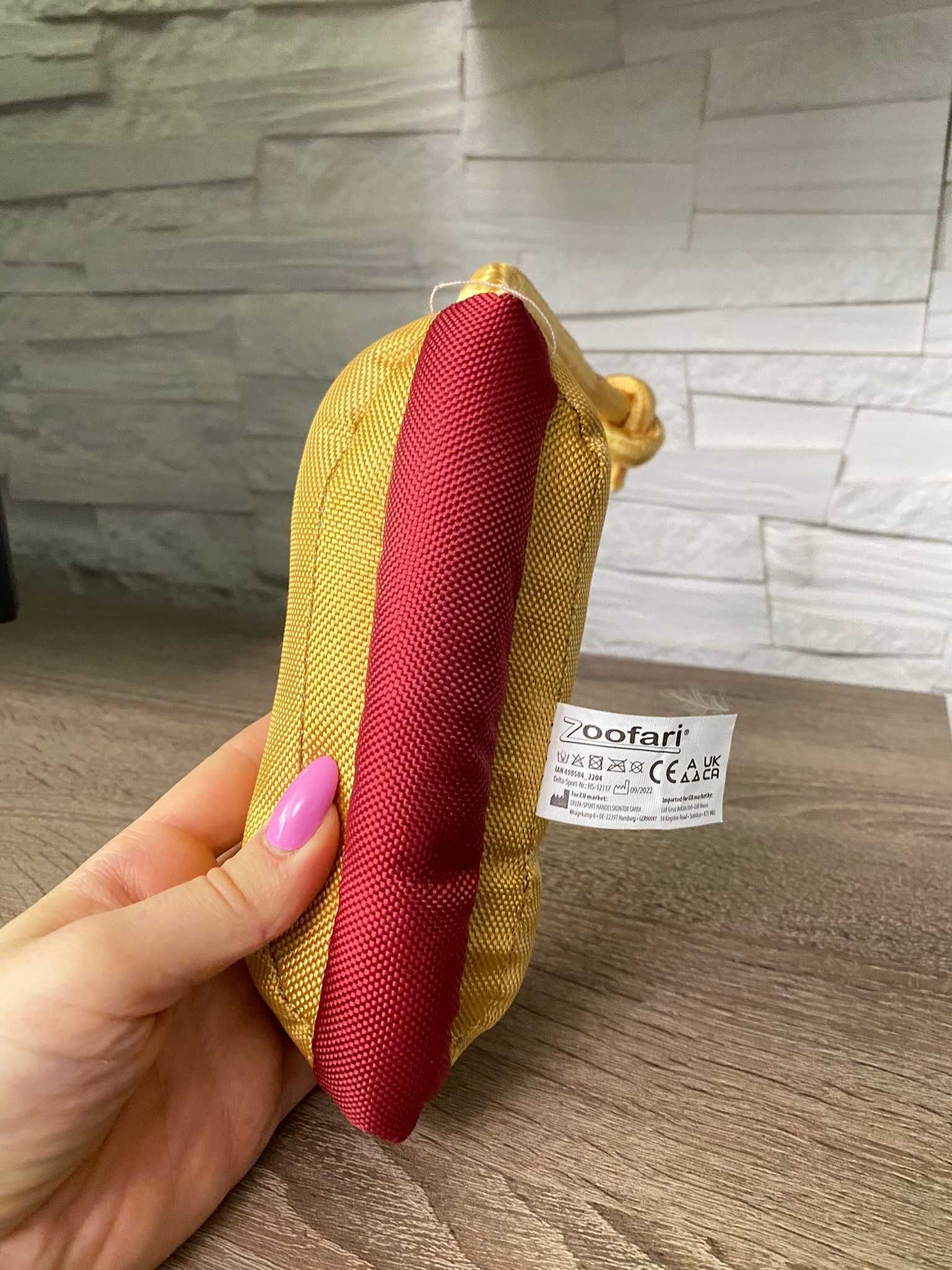 Zabawka dla psa szarpak hot dog duża dentystyczny