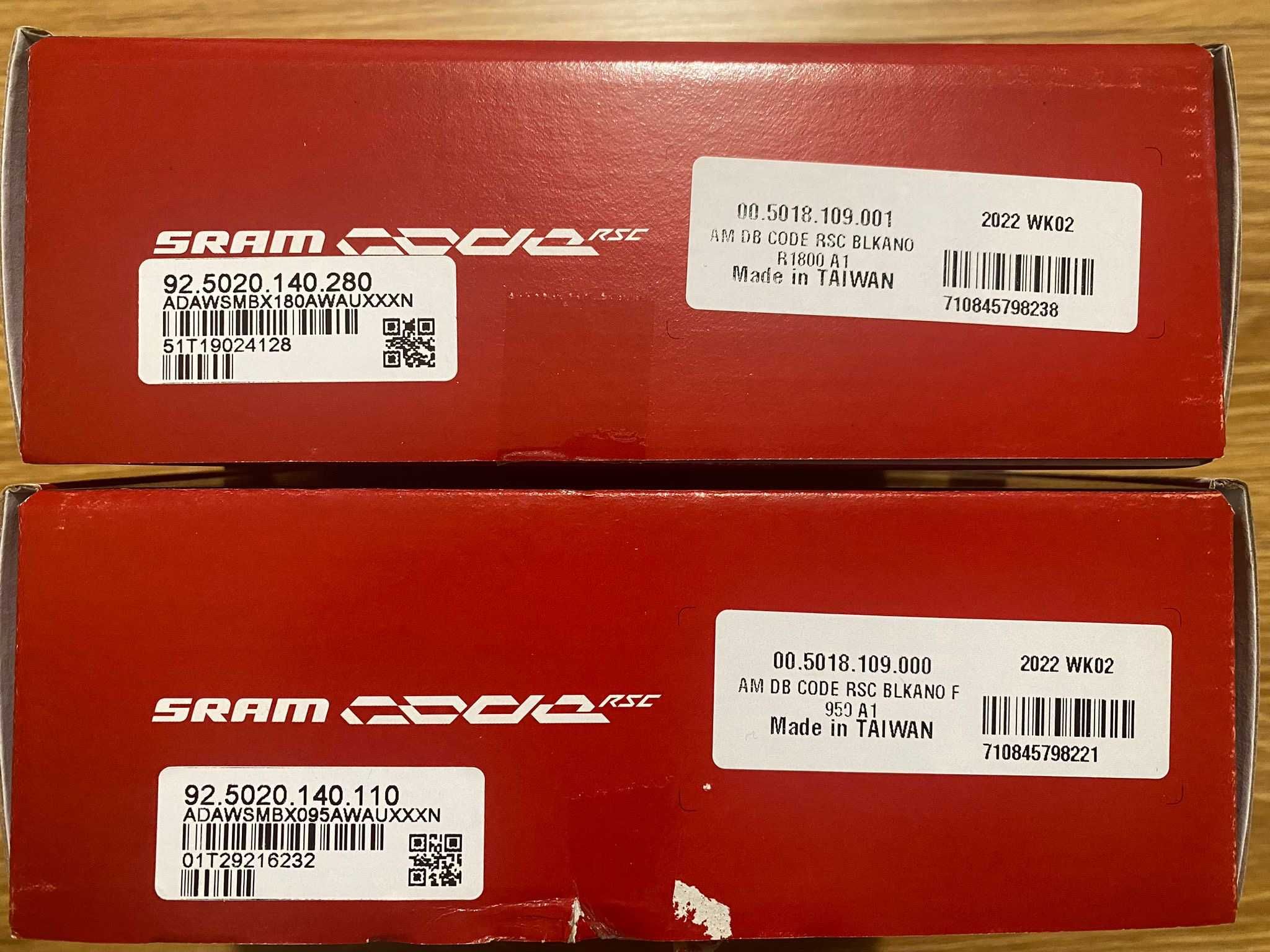 Sram Code RSC 950mm 1800 Komplet box hamulec ebike elektryk mocny