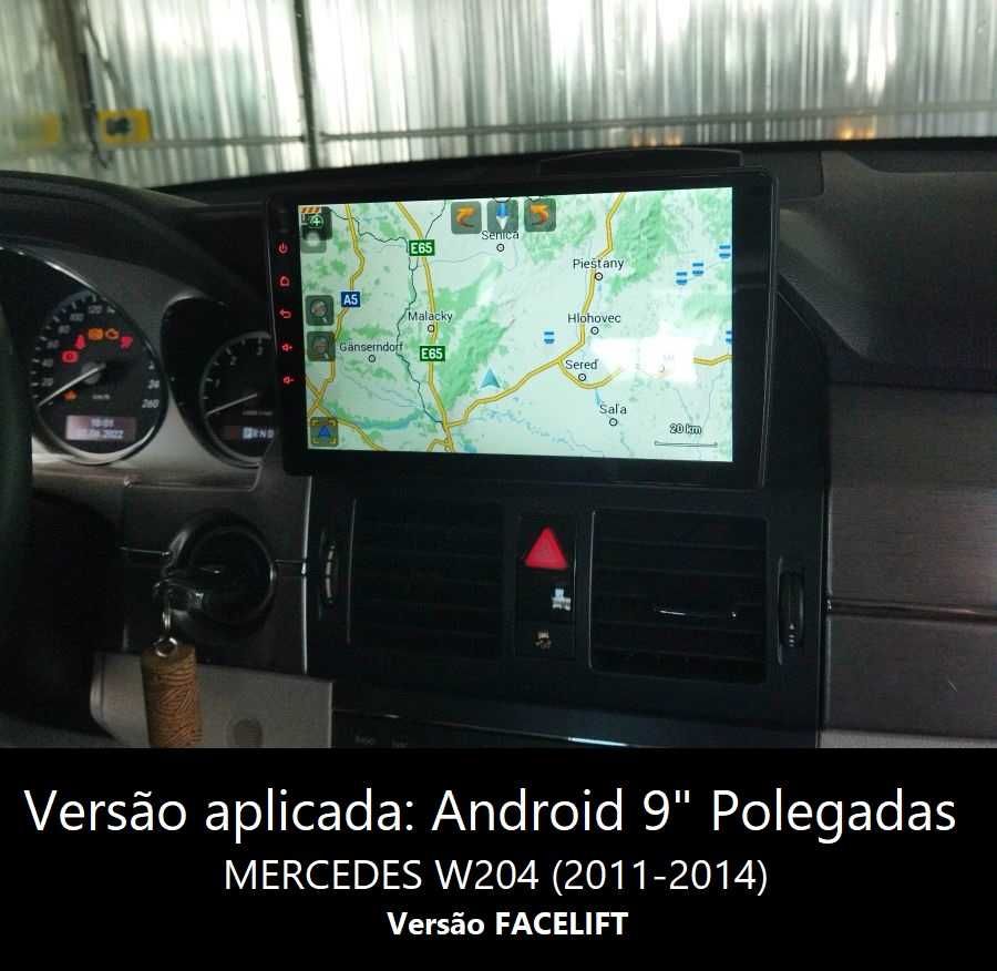 Rádio 2DIN 9" • Mercedes Classe C (W204) • Android C200 C220 [4+32GB]