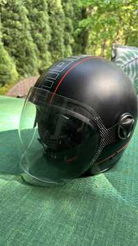 Kask motocyklowy Momo design XS, czarny