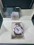 Rolex daytona gold 18k white dial ref. 116523