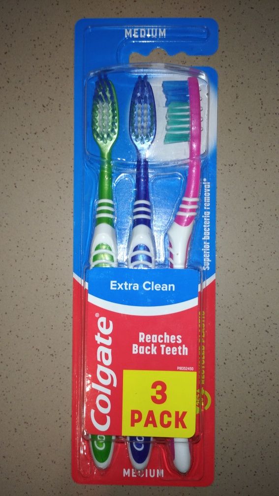Зубные щётки Colgate medium, набор 3 шт.