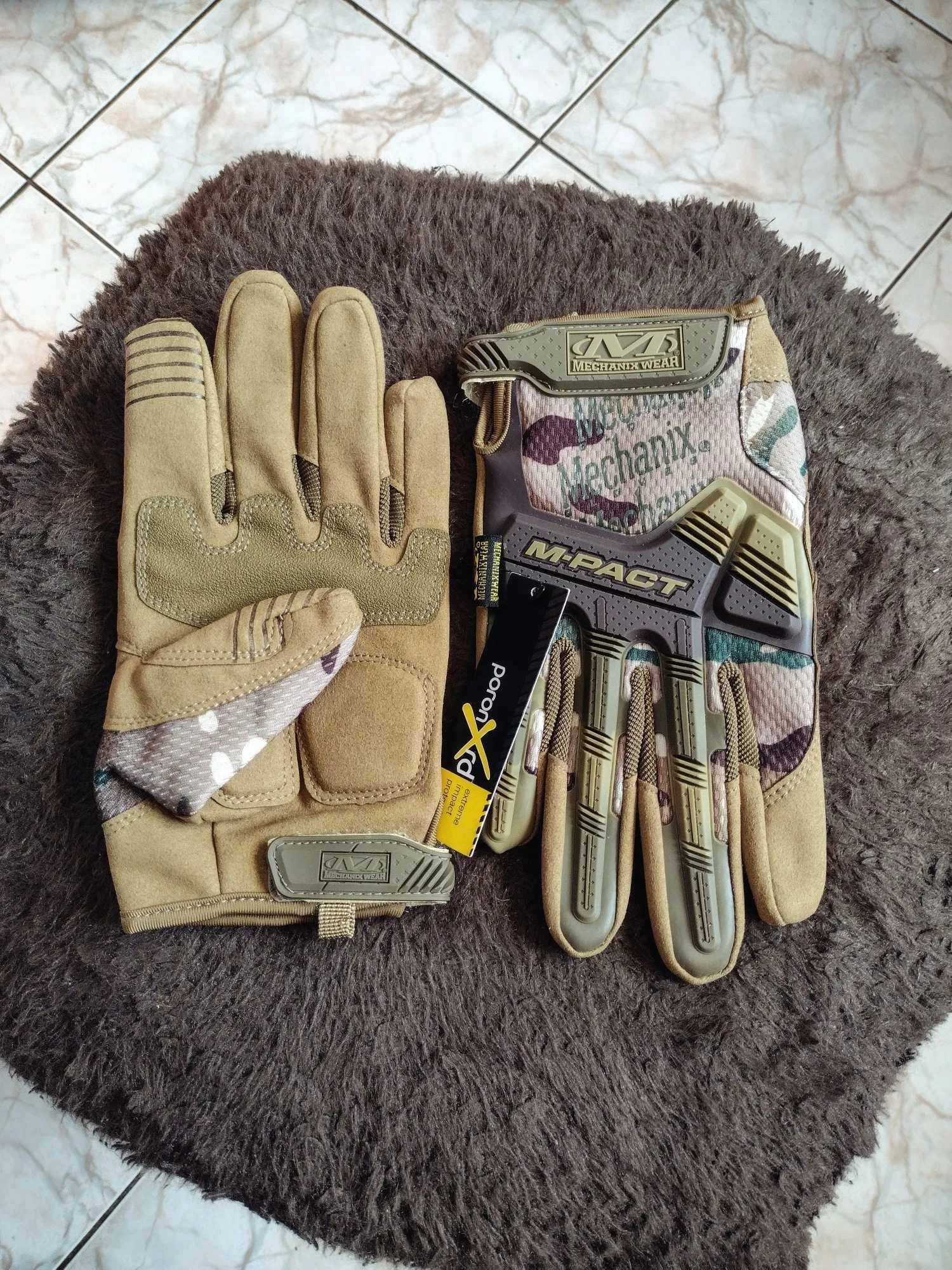 Rękawice taktyczne Mechanix Wear Mpact Army Desert moro fox Limited