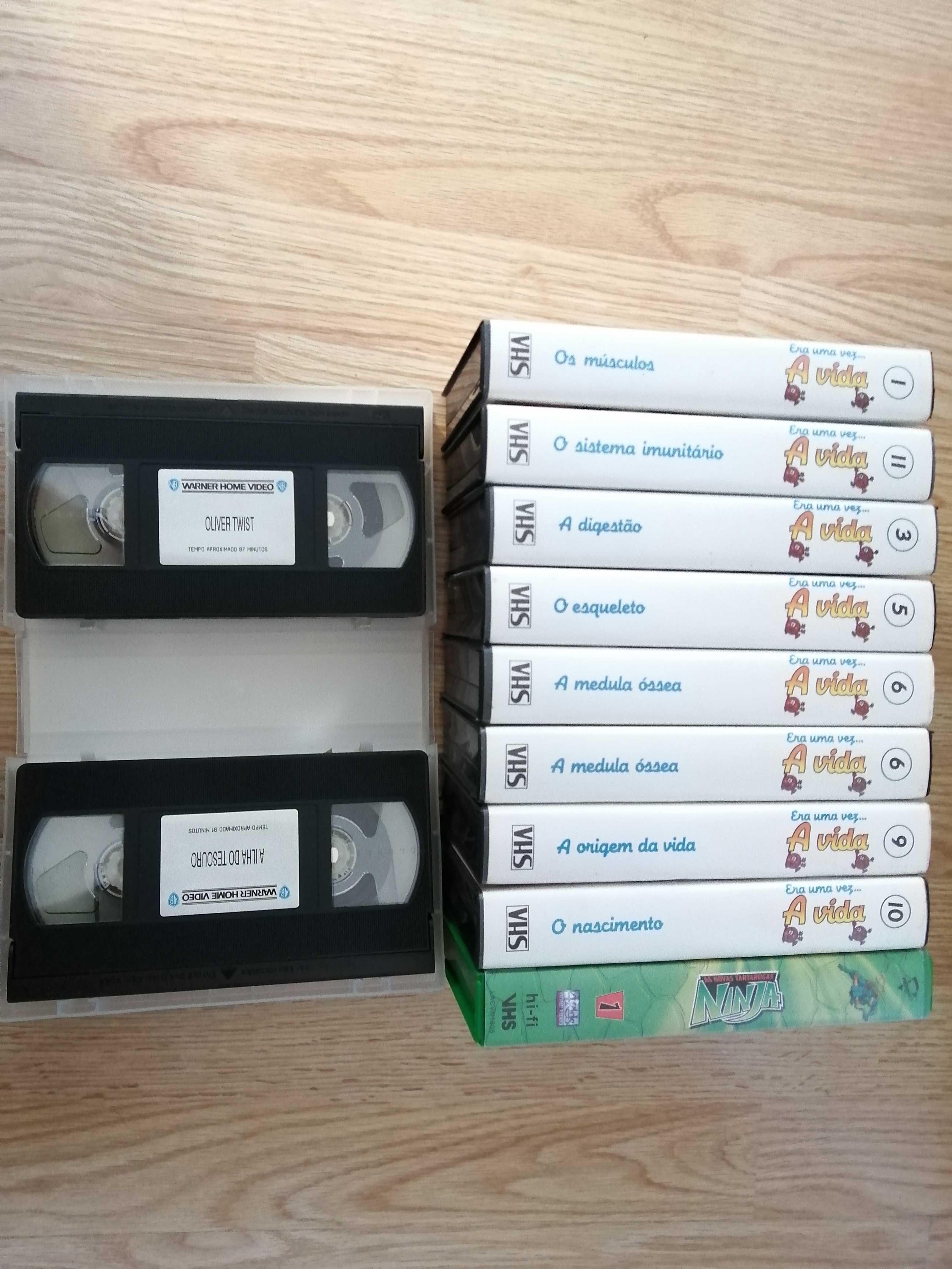 Cassetes VHS Desenhos Animados (Conjunto ou Separado)