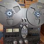 Technics 1500+Technics szpule+Technics osłona magnetofon szpulowy