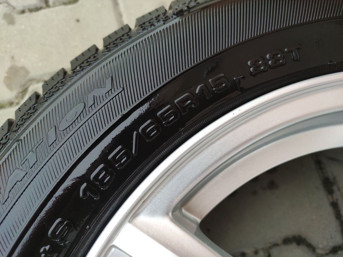 Koła zimowe 15" 5x100 z oponami 185/65 Seat Ibiza, VW Polo,Golf IV