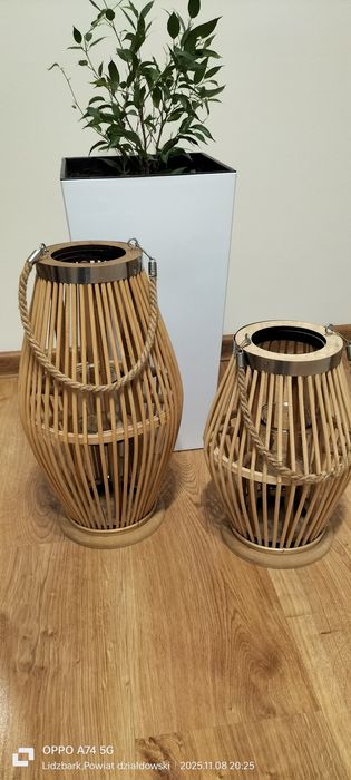 Sprzedam lampiony z bambusa.