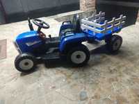 Дитячий електромобіль трактор з причепом