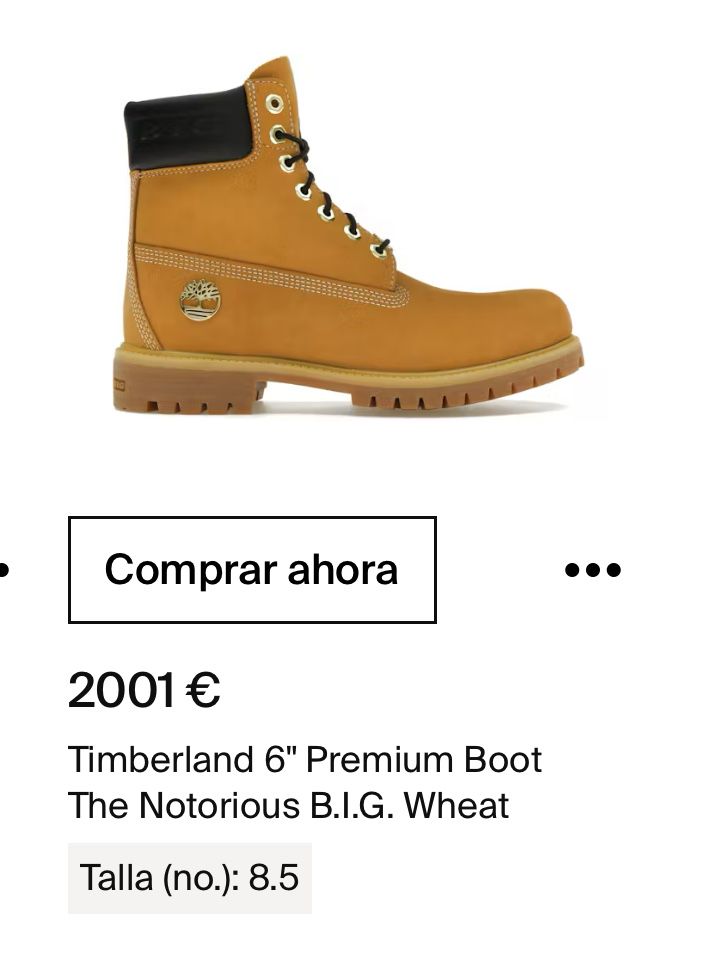 Timberland The Notorious B.I.G limitadas