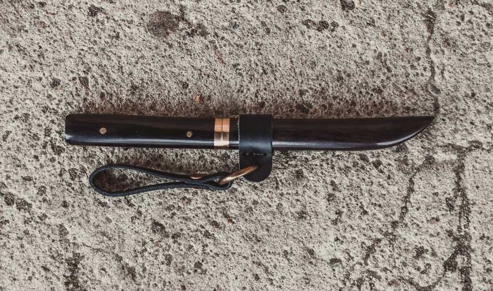 Nóż Katana Stal Damasceńska Ostry Samuraj Japoński