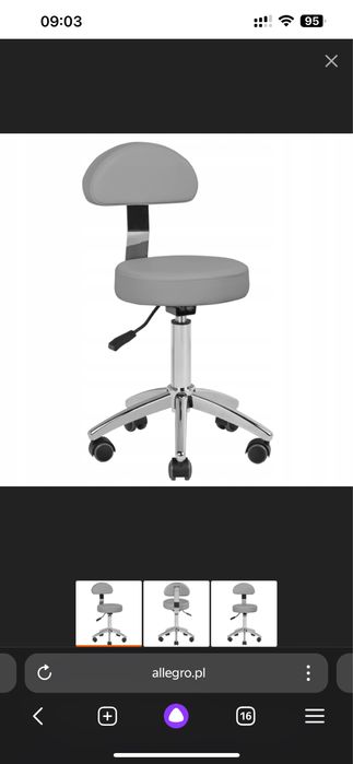 Nowy fotel kosmetyczny taboret