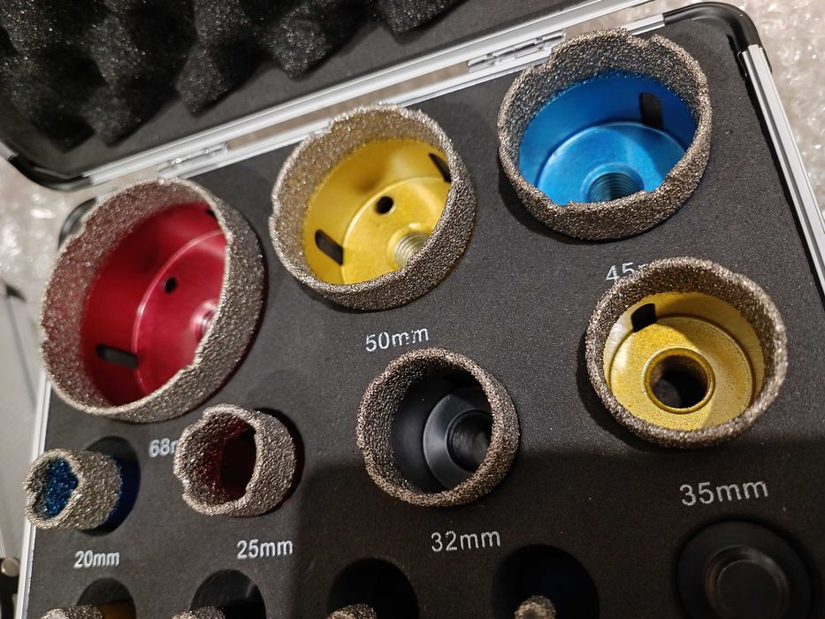 Набір Алмазних Коронок для плитки 6-68, свердло М14 (в наявності 1 шт)