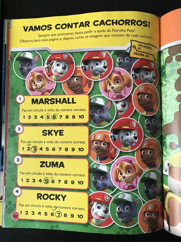 Livro Infantil da colecão Paw Patrol. Em muito bom estdo.