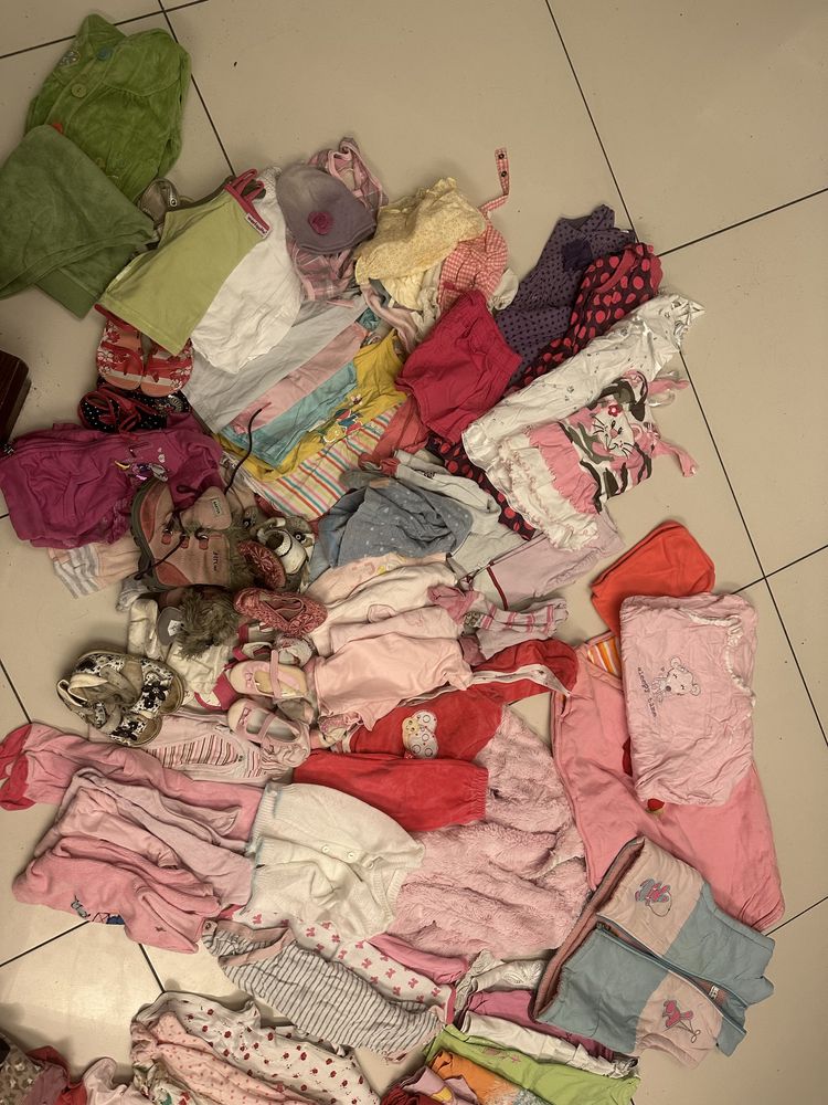 Gigantyczna paka ubranka dziewczynka od 62
