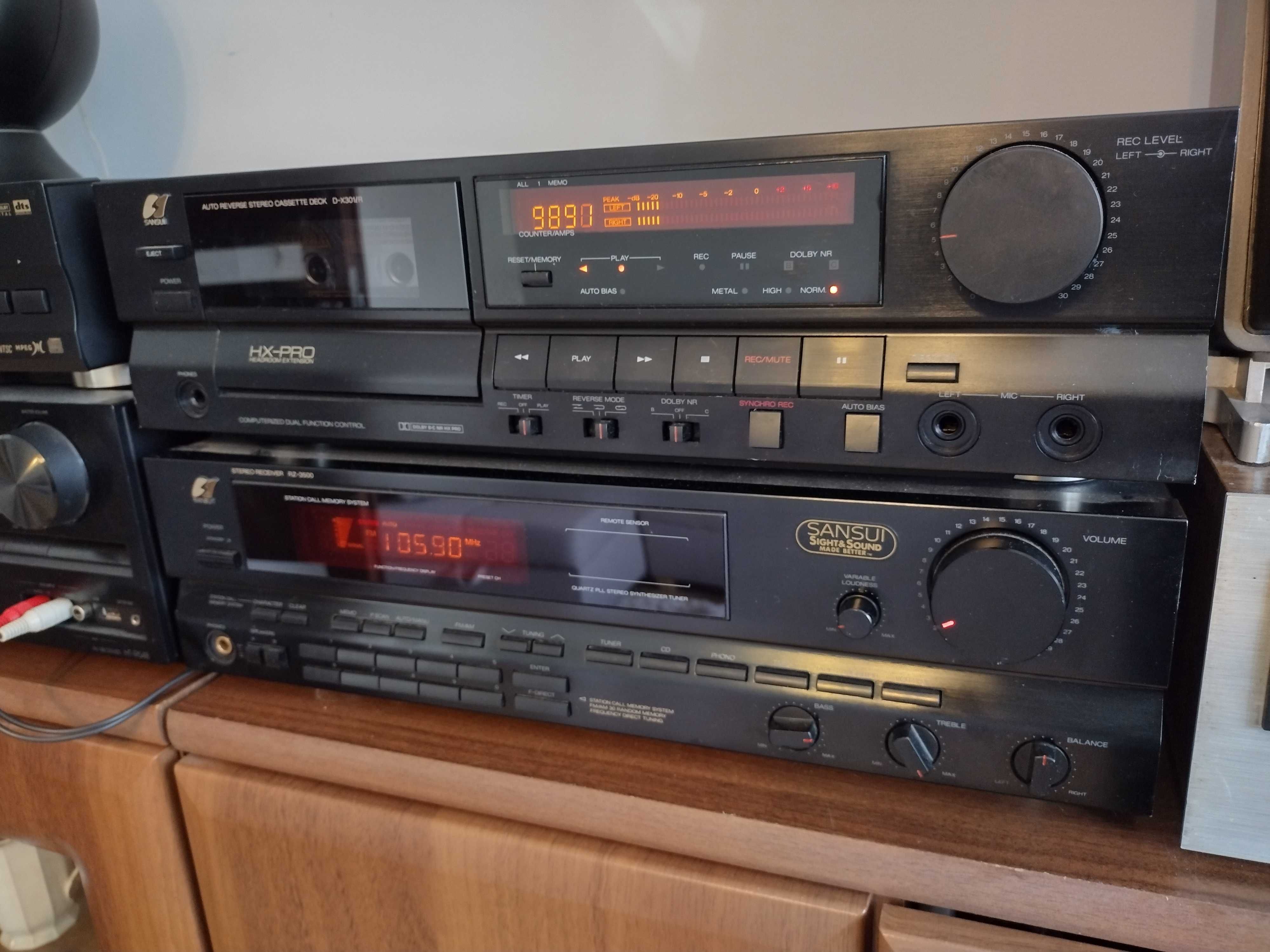 Sansui  RZ-3500  Sansui deck D-X301 i R / nie diora unitra sharp gf