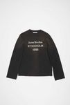 Лонгслів Acne Studios Stamp Logo Long Sleeve Faded Black