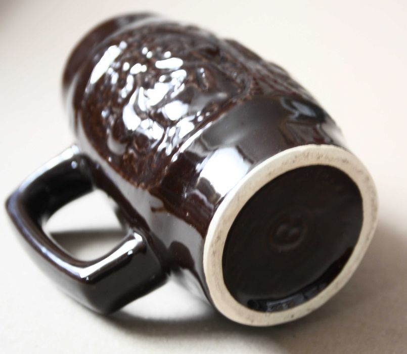 Ceramiczny Kufel na piwo Bolesławiec PRL Lata 70. Sygnowany