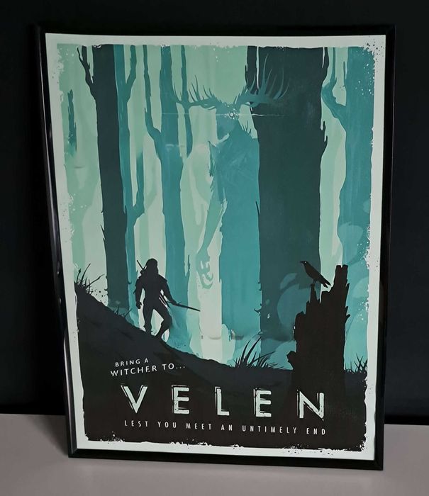 Wiedźmin Witcher Velen Obraz Plakat