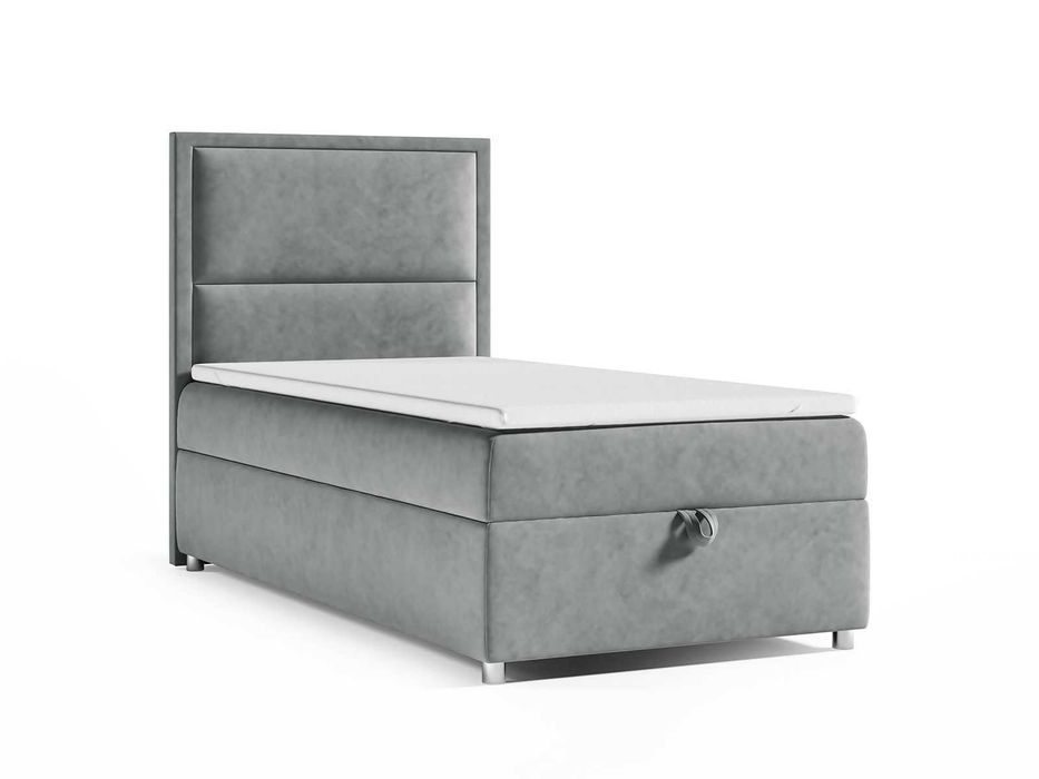 Łóżko KONTYNENTALNE SINGIEL z pojemnikiem 70x200 80x200 90x200 100x200