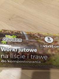 Worki jutowe  na liście i trawę