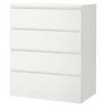 Comoda Branca 4 gavetas Ikea