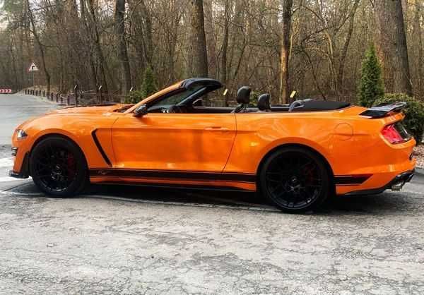 Ford Mustang GT оранжевый кабриолет заказ авто на прокат без водителя