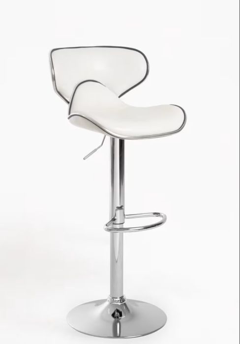 2 Bancos altos/bar hidráulicos - Branco - Novo (caixa)