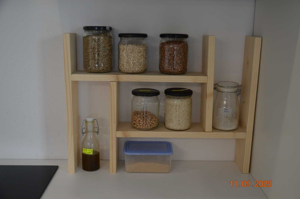 Półka drewniana FLEX na blat USTAW JAK CHCESZ narożna HIT! Styl Loft