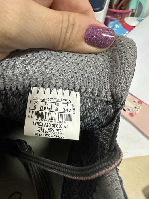 Кросівки жіночі трекінгові Lowa ношені , 39.5, 25.5 см устілка