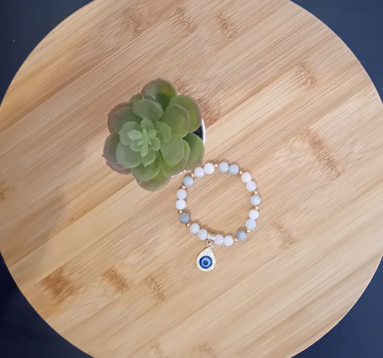 Pulseiras de pedras naturais e de aço inox | pulseiras novas