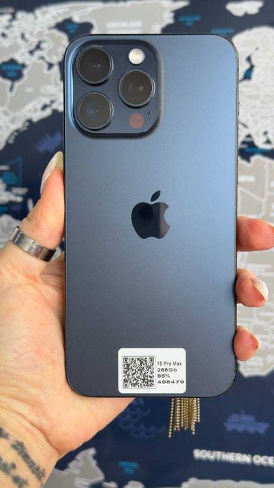 Apple Iphone 15 Pro max 256Gb Blue Natural Neverlock з фіз сімкою