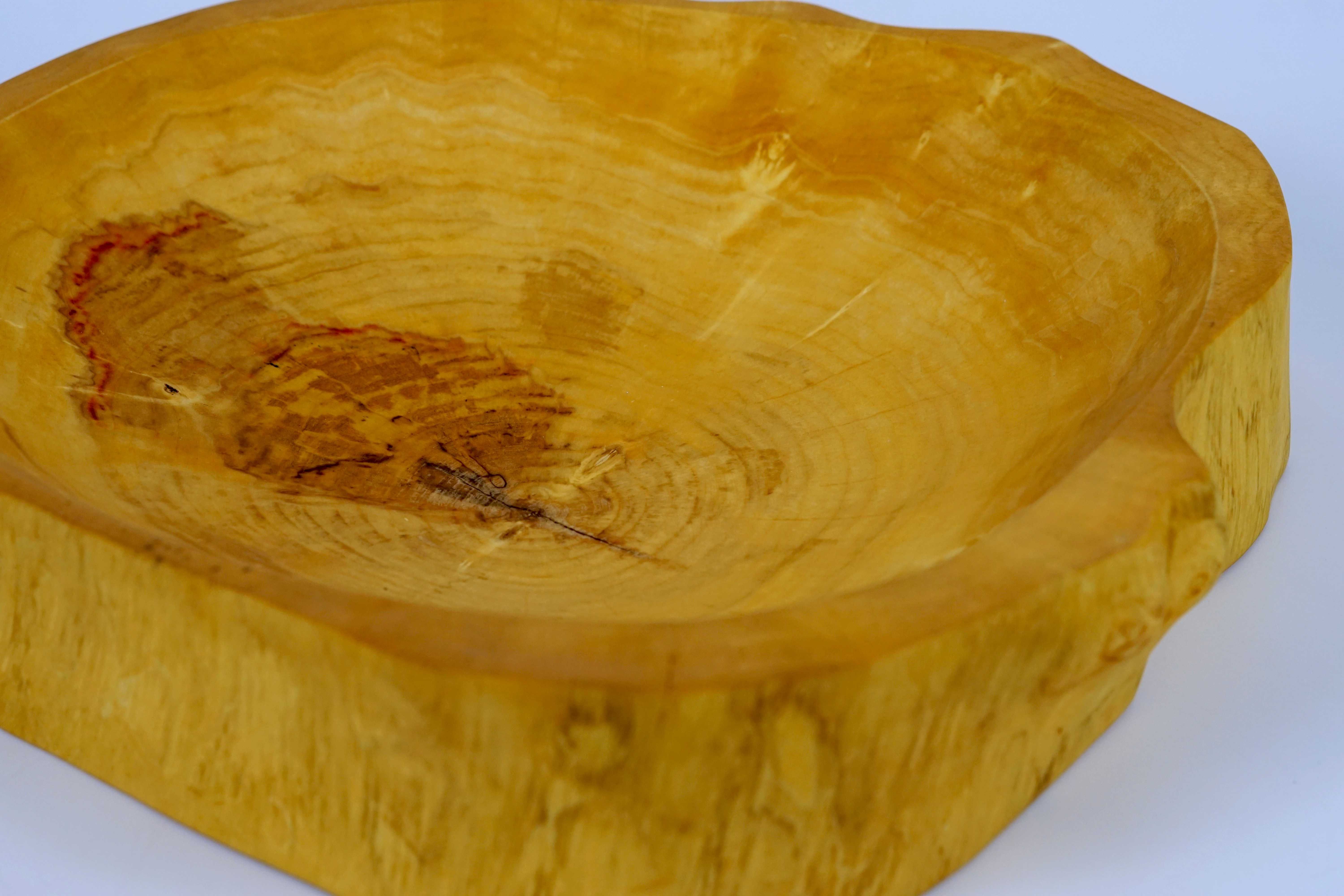 Duża patera z plastra klonu 40 cm