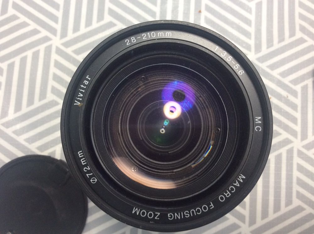 Objectiva zoom -Telephoto lente vivitar 72mm.