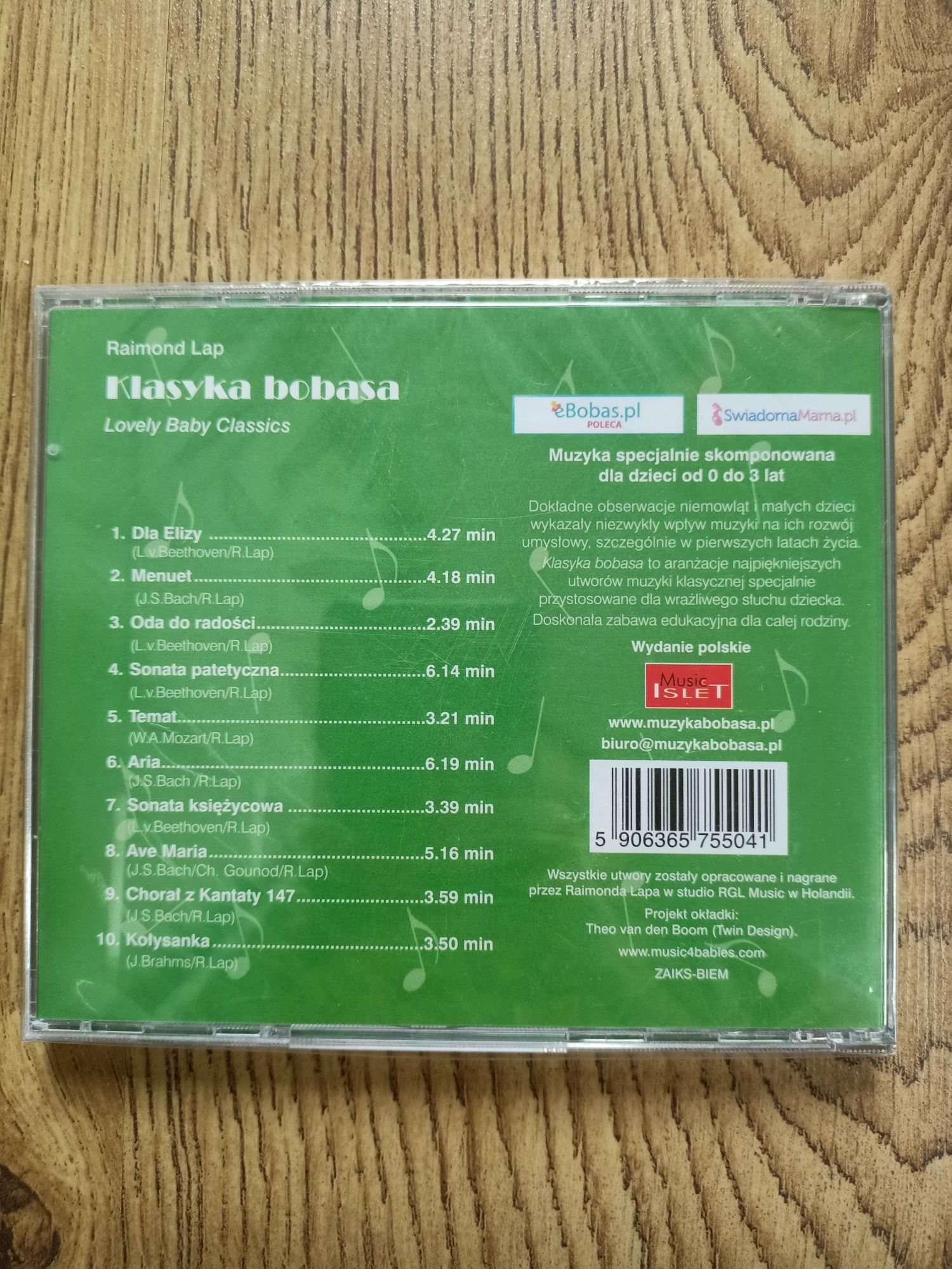 Płyta klasyka bobasa muzyka dla dzieci od 0 do 3 lat