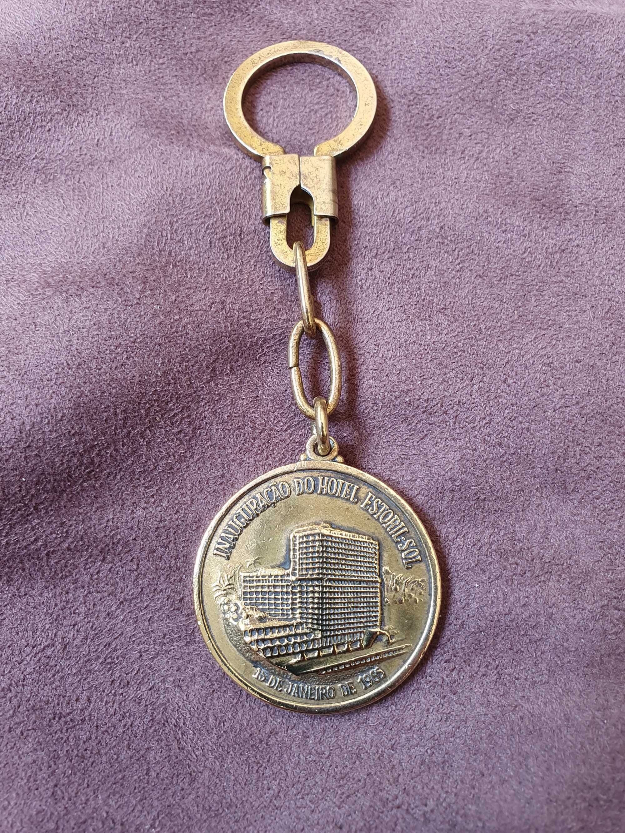 Raro Porta-Chaves da inauguração do Hotel Estoril-Sol - 1965