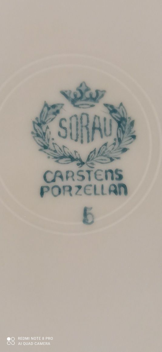 Porcelana SORAU CARSTENS  Mimose Żółta Róża  TRIO Żary