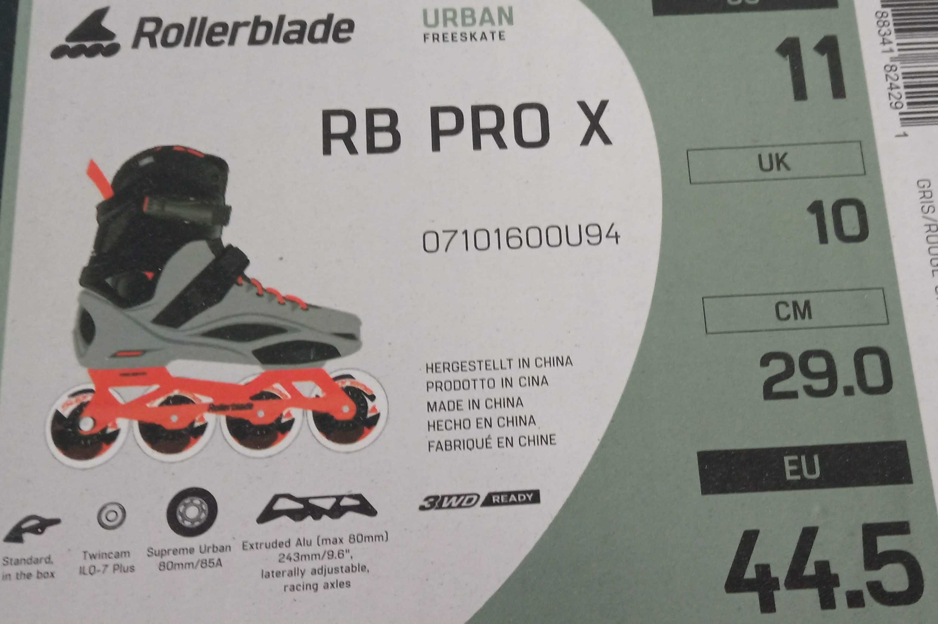 Rolki Rollerblade RB Pro X 44,5