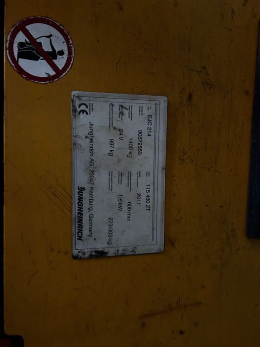 Junheinrich EJC 214 Elektryczny wózek widłowy